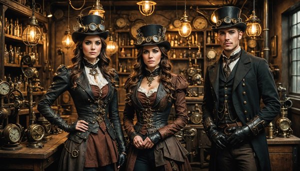 Steampunk-shop: einzigartige kostüme und accessoires entdecken